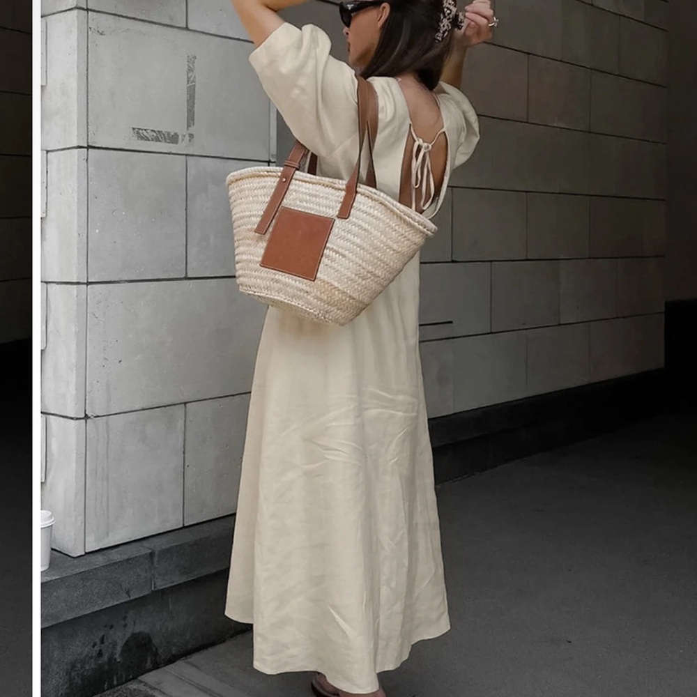 Nwt Commense Cotton & Linen Button-Front Knotted … - image 3